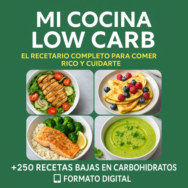 MI COCINA LOW CARB – El Recetario Completo Para Comer Rico y Cuidarte 🍽️ (PDF)