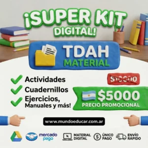 SUPER KIT MATERIAL - TDAH (DESCARGABLES - IMPRIMIBLES)